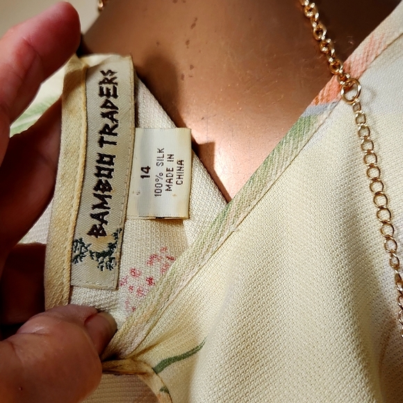 Bamboo Traders Resortwear Silk Maxi Dress - Picture 6 of 6